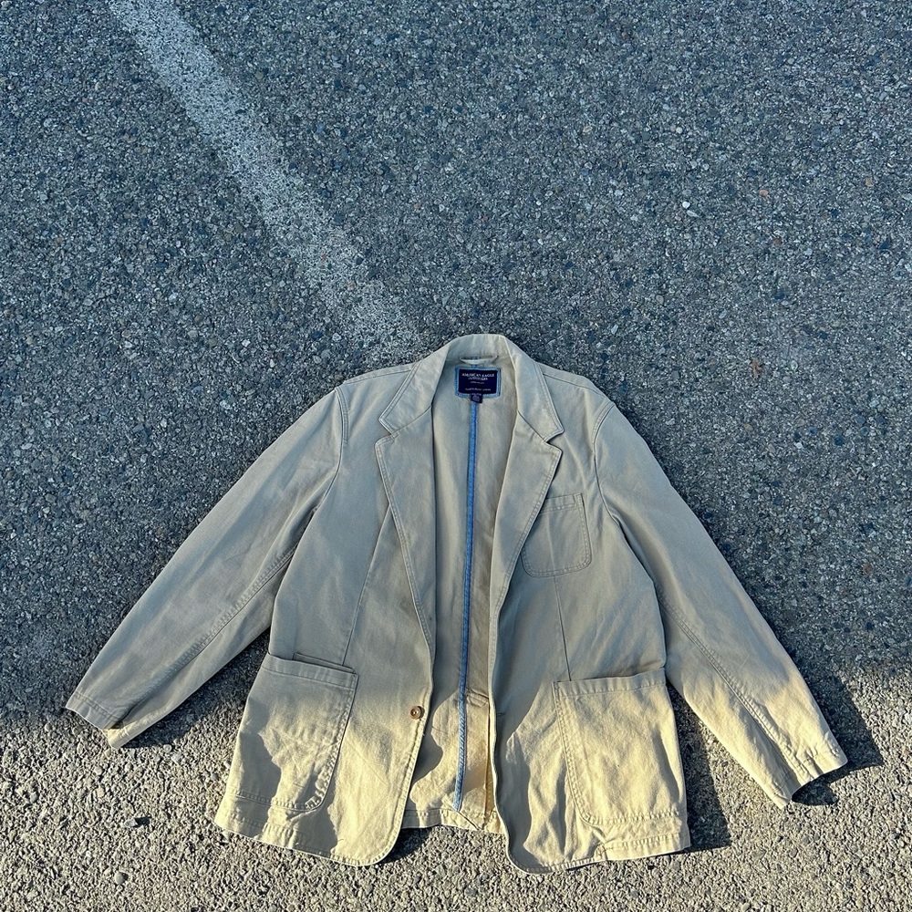 American Eagle Denim Blazer Jacket - image 3